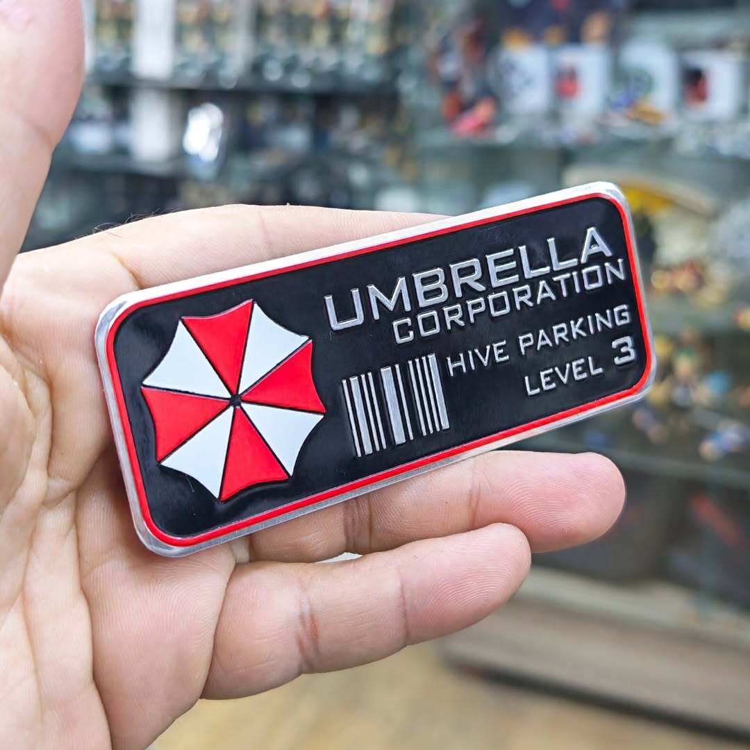 Resident Evil Umbrella Aluminum Stickers #209 - alternate view
