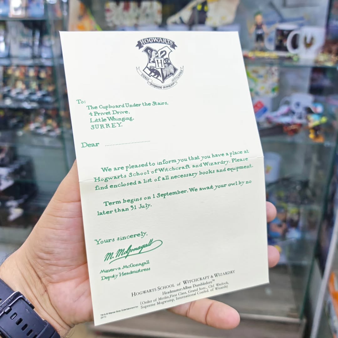 Harry Potter Pack Card Letter Ticket and Envelope - alternate view