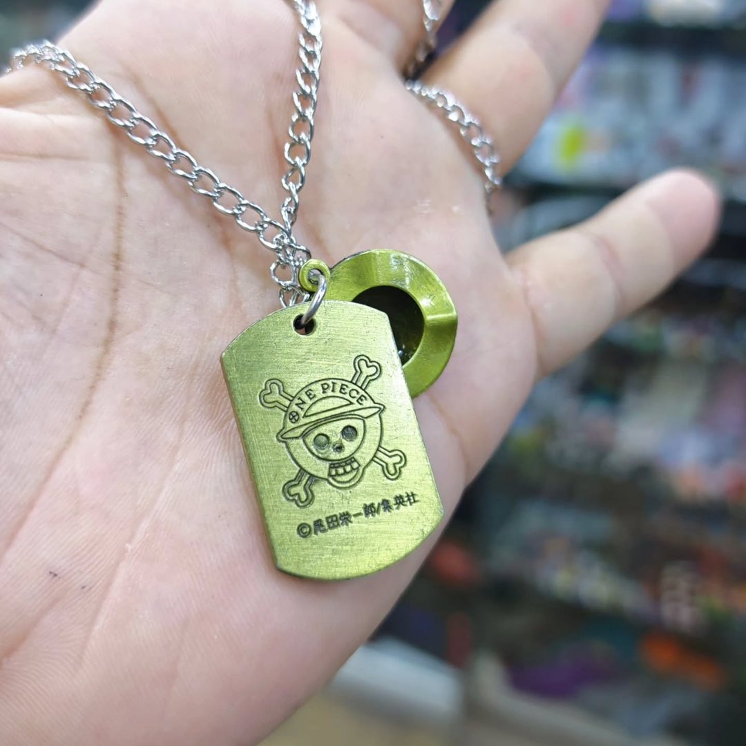 One Piece Luffy Wanted Necklace - alternate view
