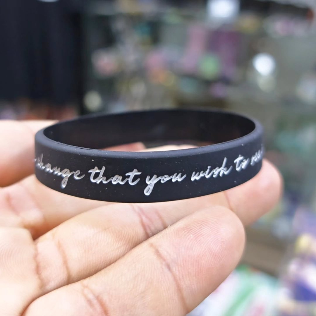 Change The World Silicone Bracelet - alternate view