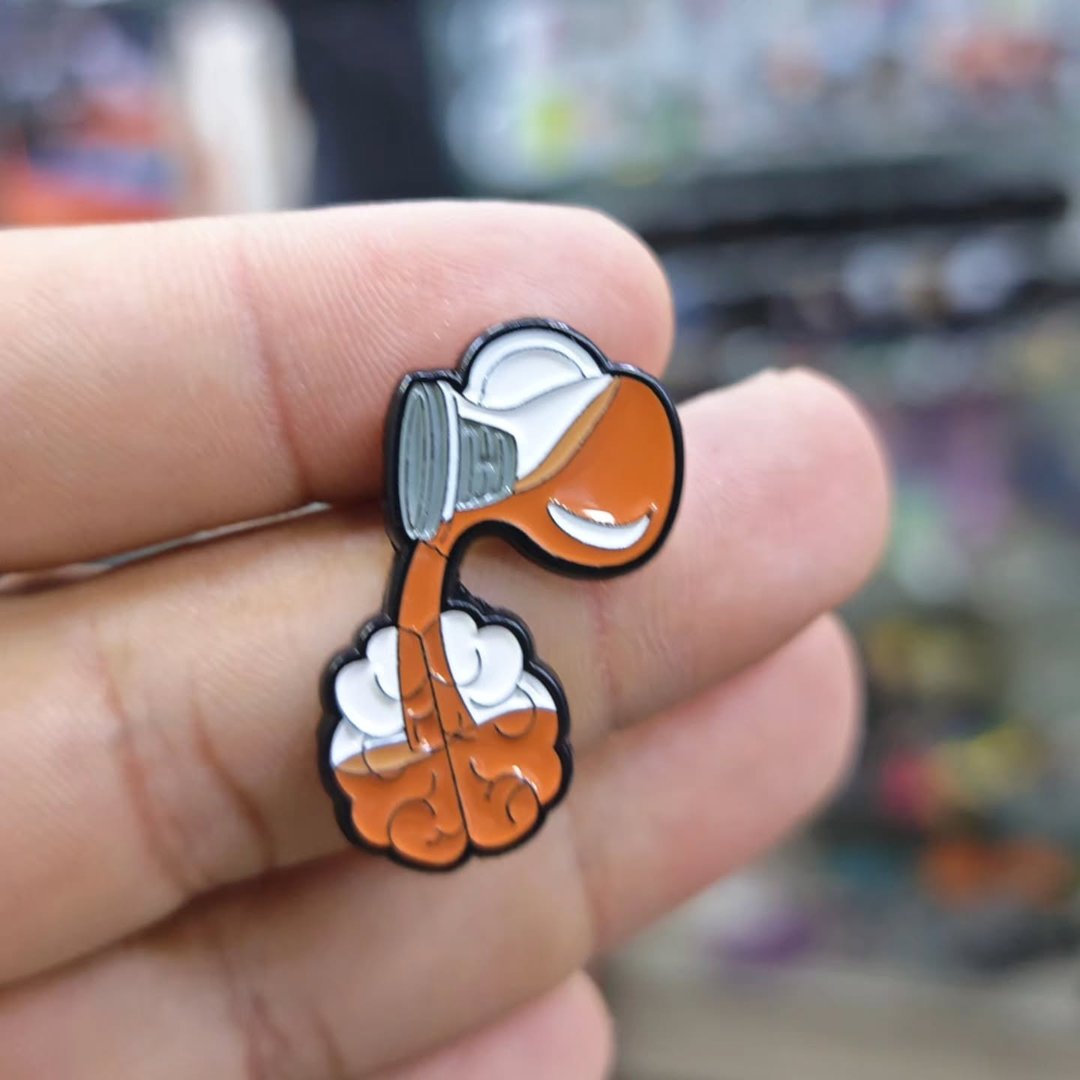 Coffee Brain Pins - alternate view