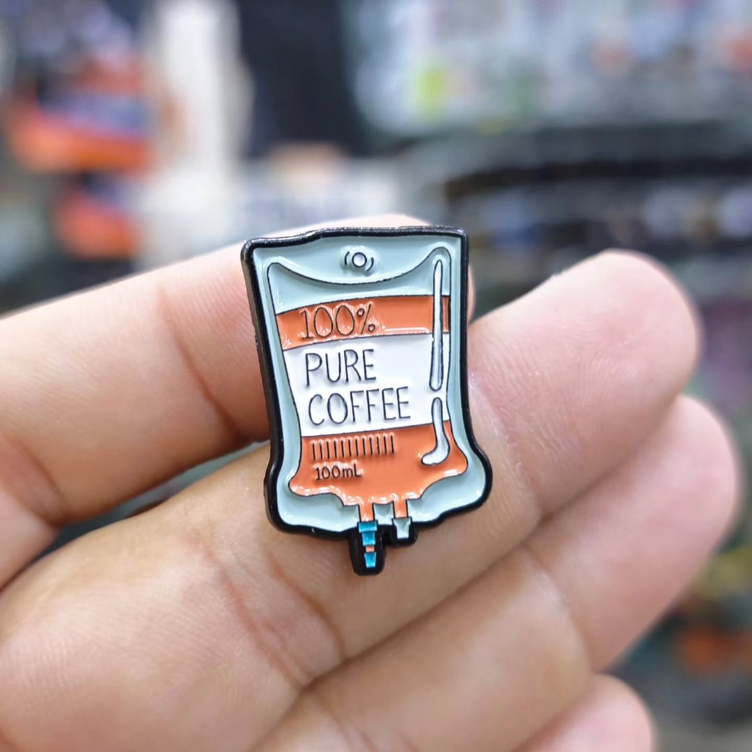 100 Pure Coffee Pins - alternate view
