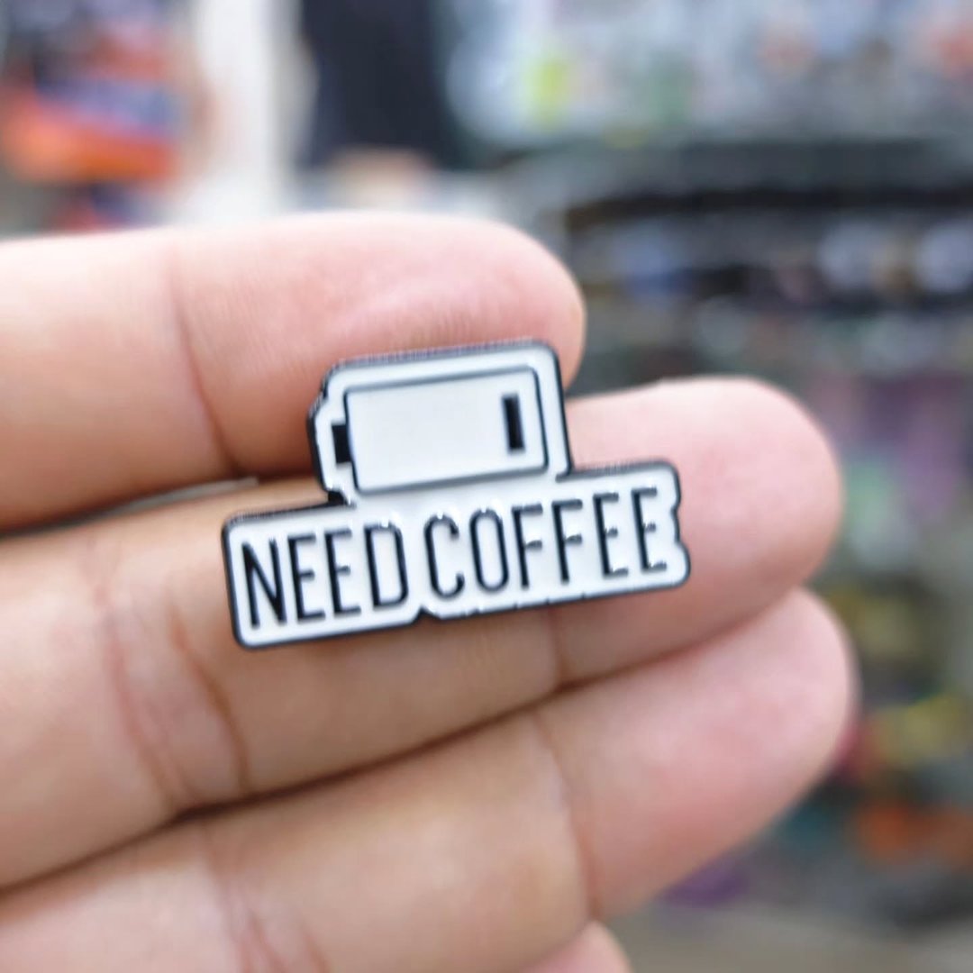 Need Coffee Battery Pins - alternate view