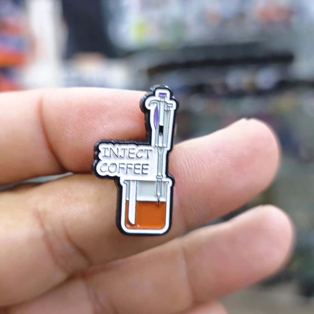Inject Coffee Pins - alternate view