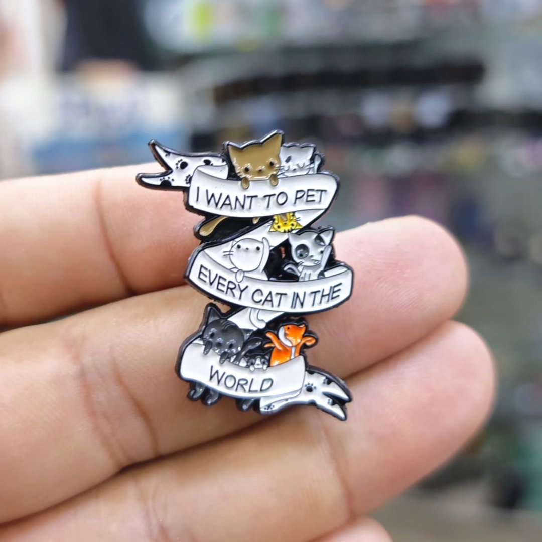 I Want To Pet Every Cat Pins - alternate view