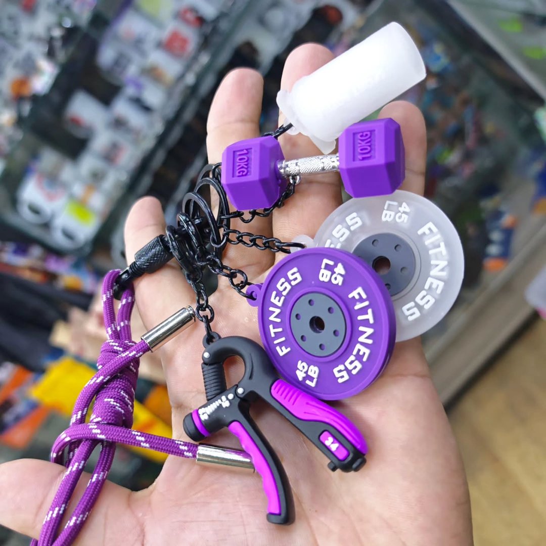 Bodybuilding Keychain - alternate view