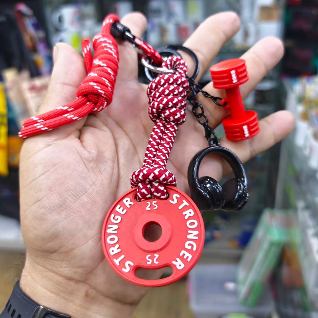 Bodybuilding Keychain - alternate view
