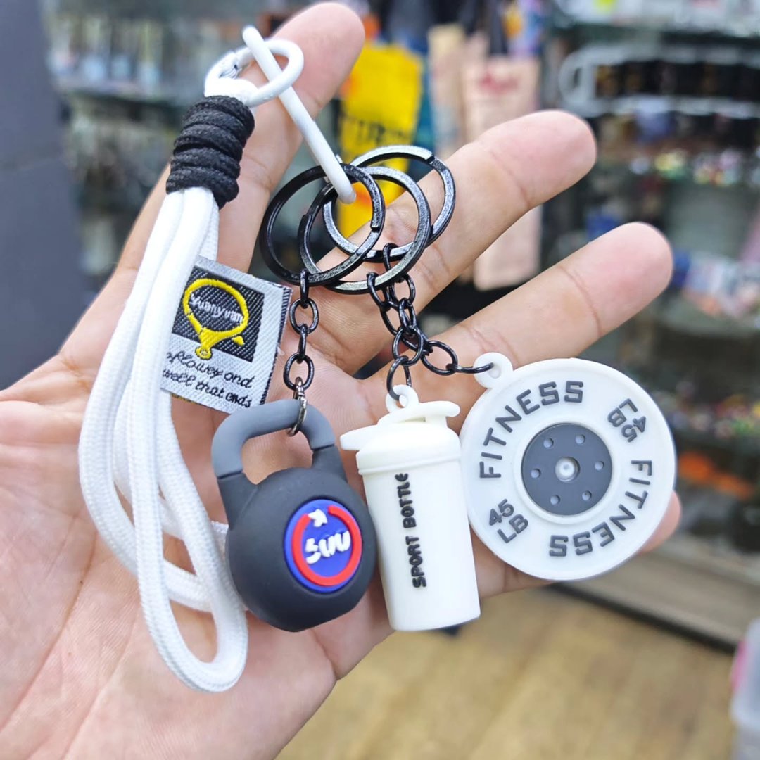 Bodybuilding Keychain - alternate view
