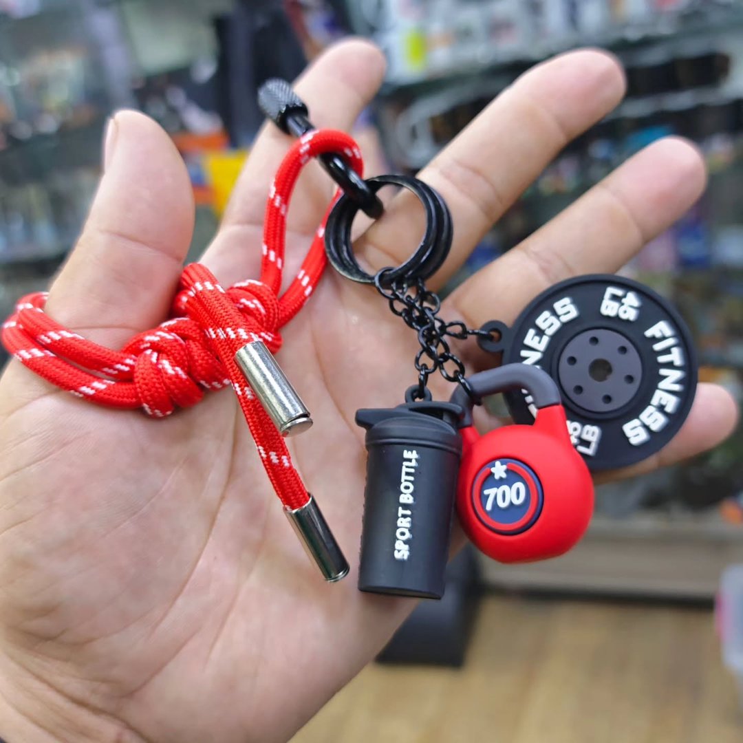 Bodybuilding Keychain - alternate view