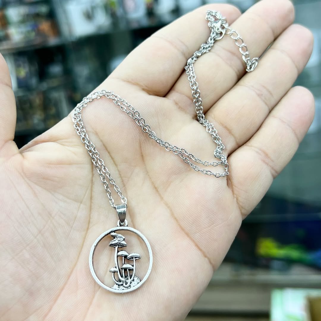 Mushroom Necklace #83 - alternate view