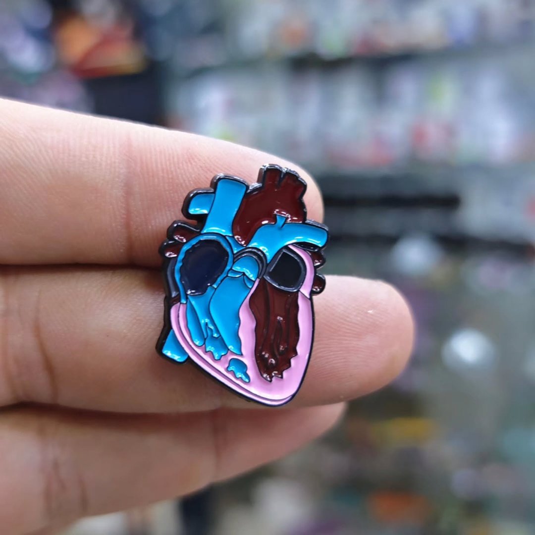 Heart Pins - alternate view