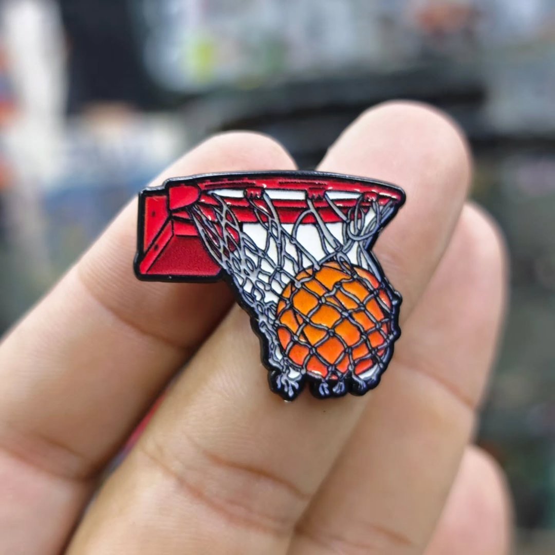 Basket Ball Pins - alternate view