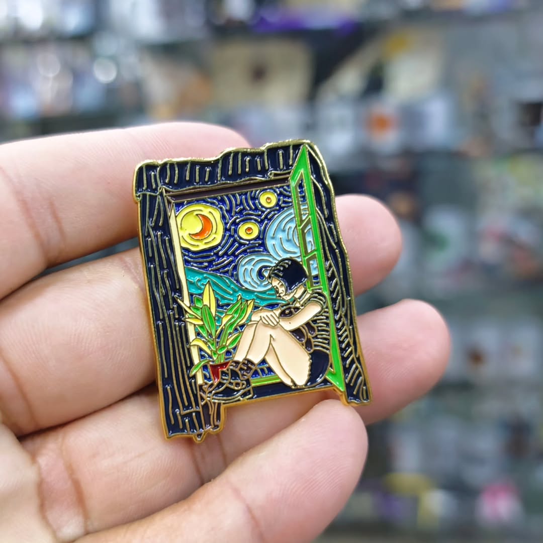 Matilda Van Gogh Pins - alternate view