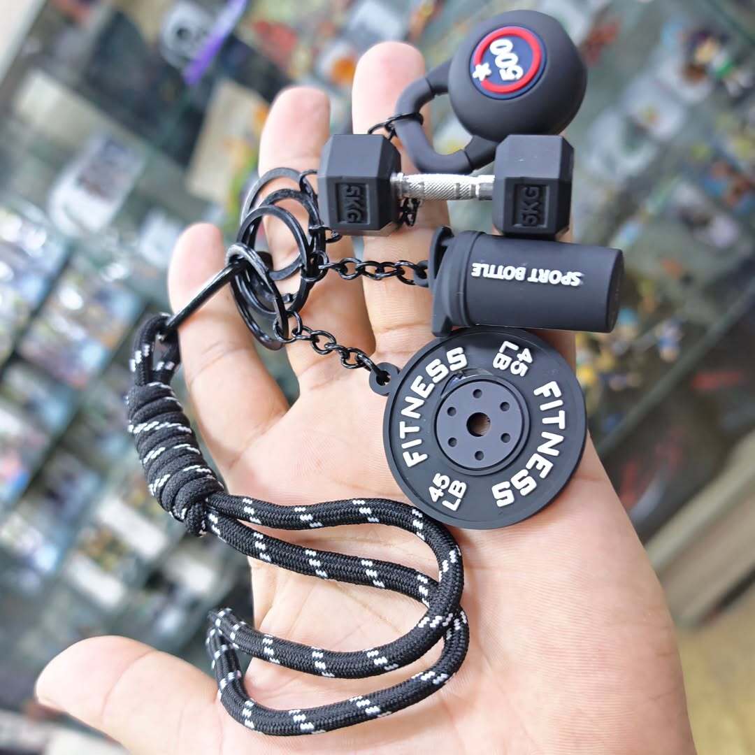 Bodybuilding Keychain - alternate view