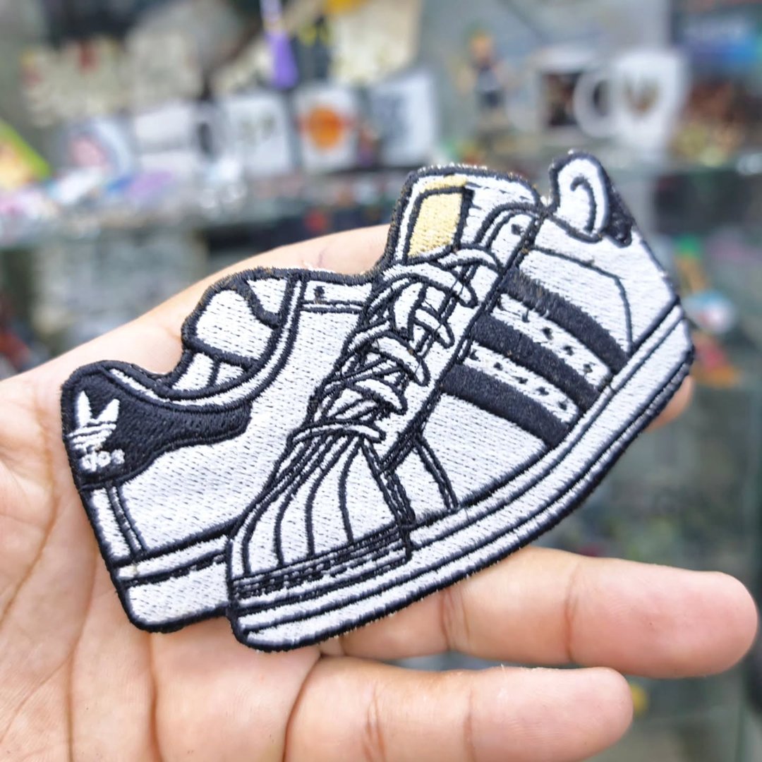 Embroidered Patch Adidas Super Star 115 x 70 MM - alternate view