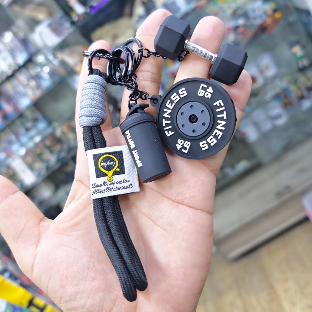 Bodybuilding Keychain - alternate view
