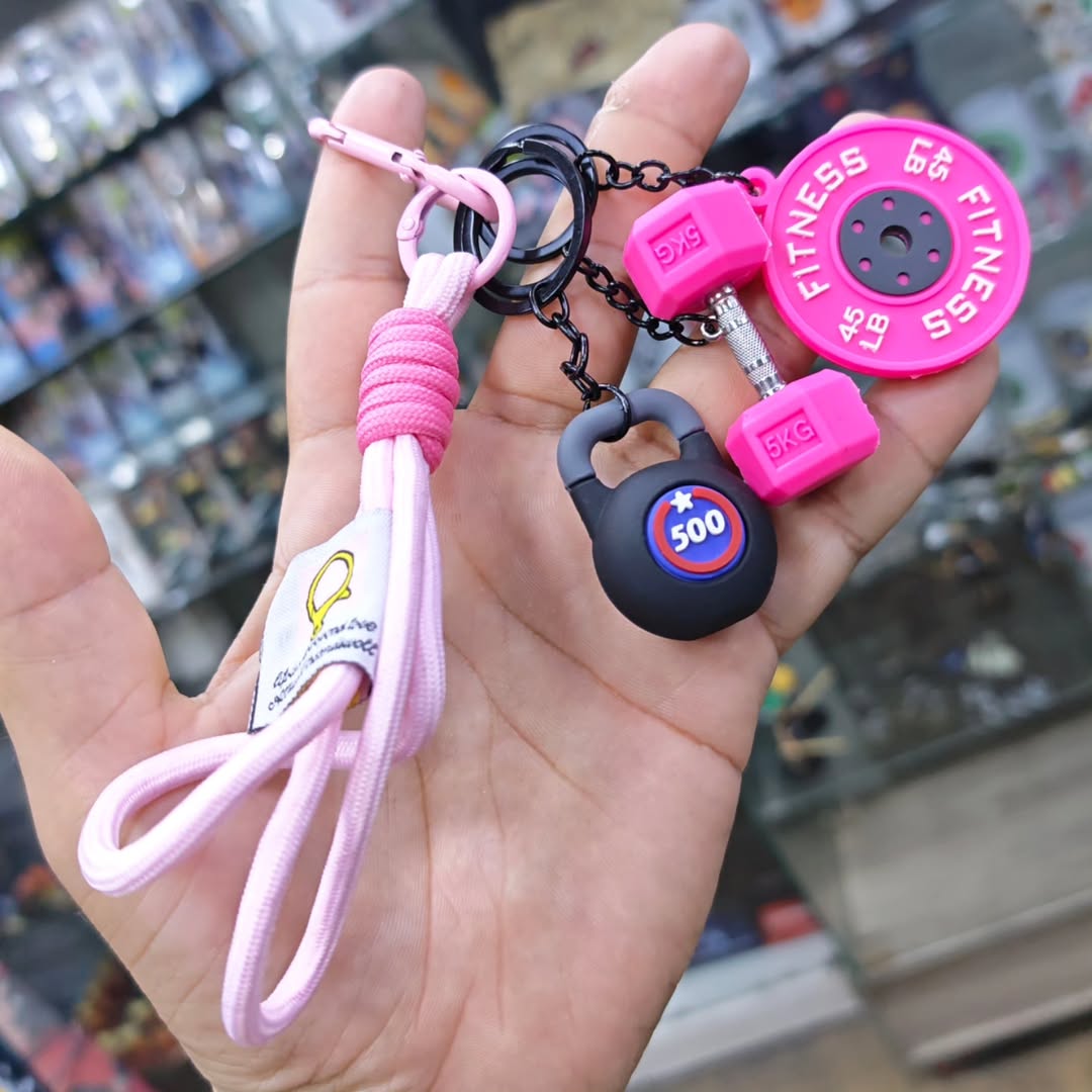 Bodybuilding Keychain - alternate view