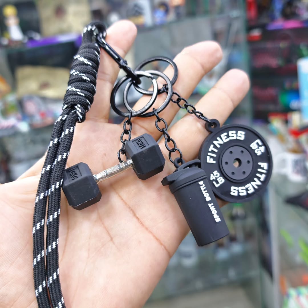 Bodybuilding Keychain - alternate view