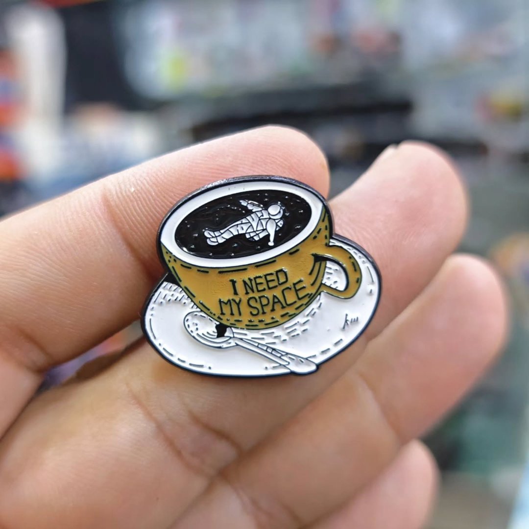 Coffe I Need Space Pins - alternate view