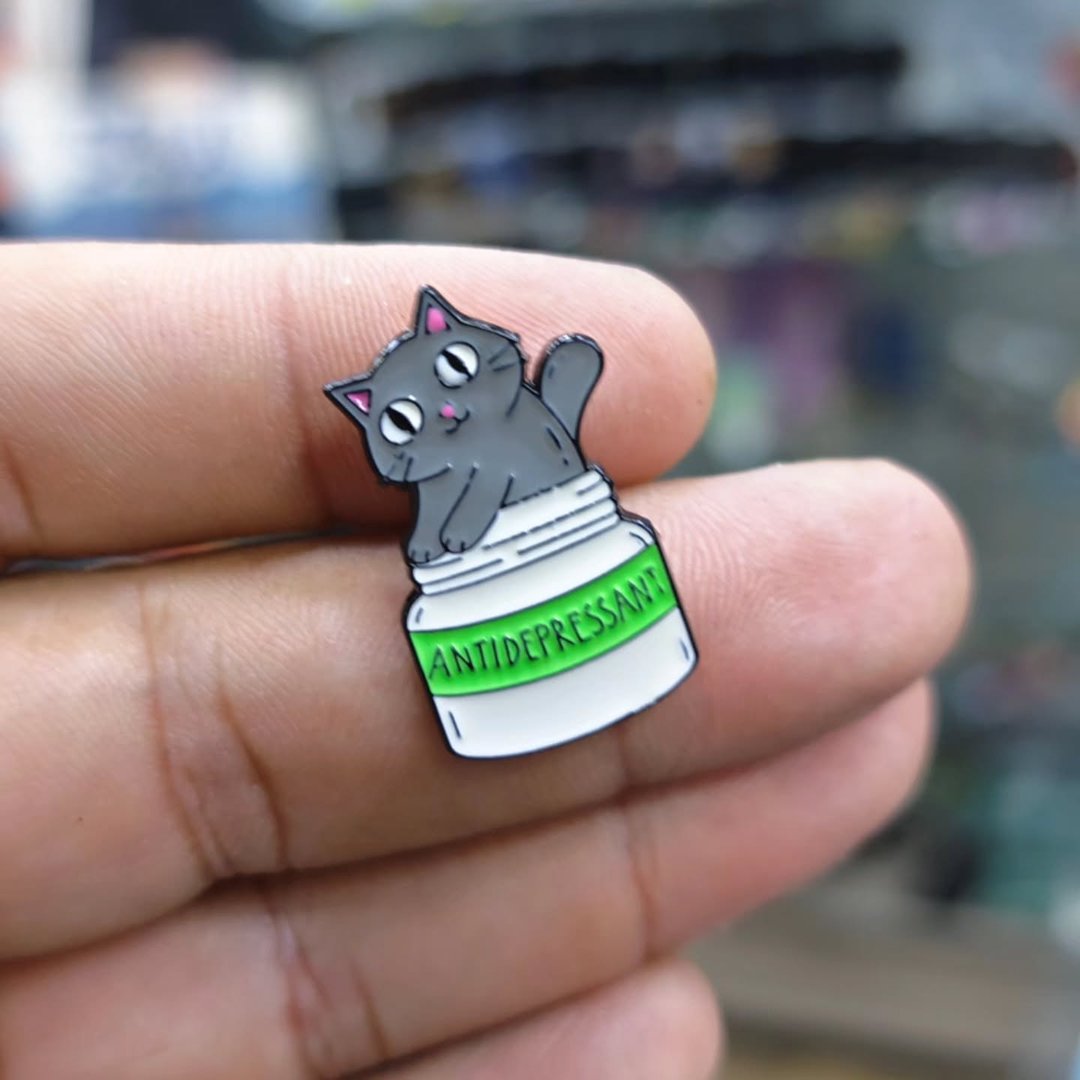 Cat Antidepressant Pins - alternate view