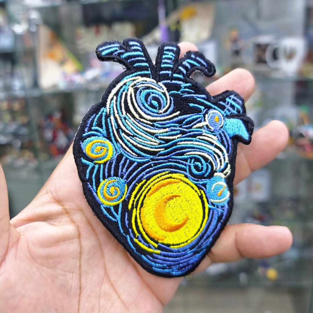 Embroidered Patch Van Gogh 120 x 90 MM - alternate view