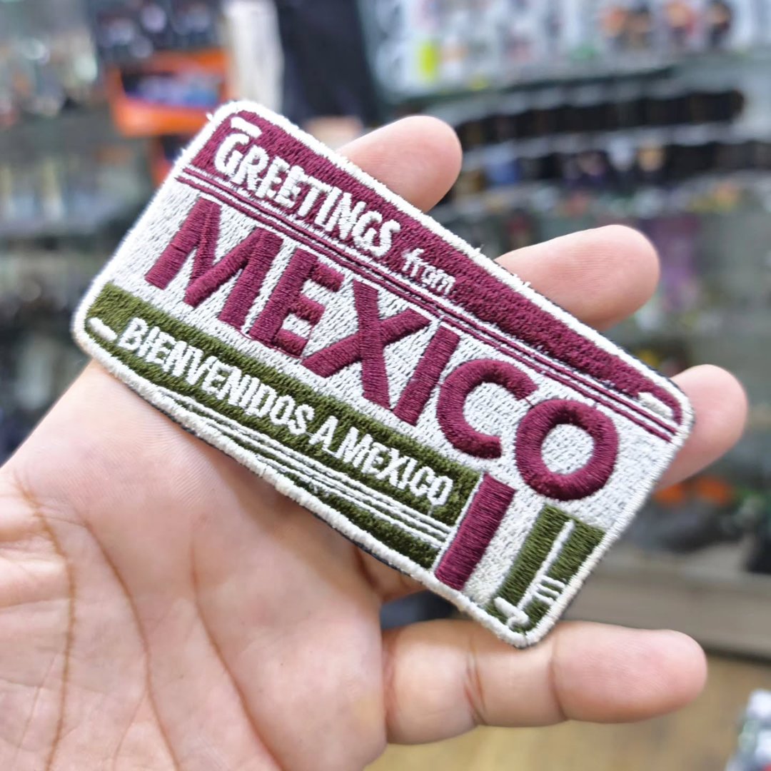 Embroidered Patch Greetings Mexico 55x105 cm - alternate view