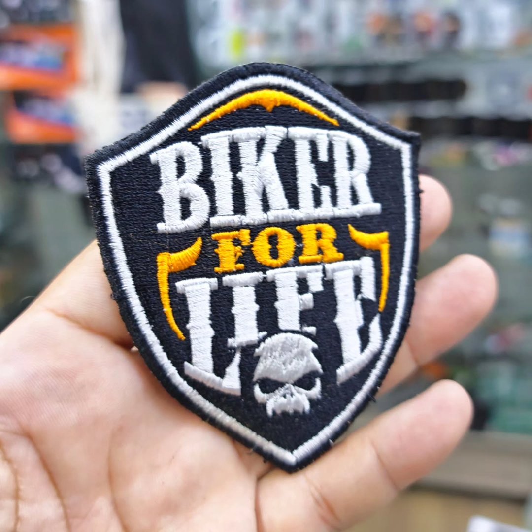 Embroidered Patch Biker For Life 80x95 CM - alternate view