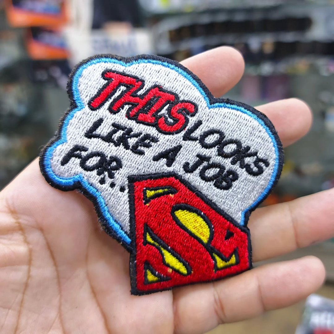 Embroidered Patch Super Man 85x115 cm - alternate view