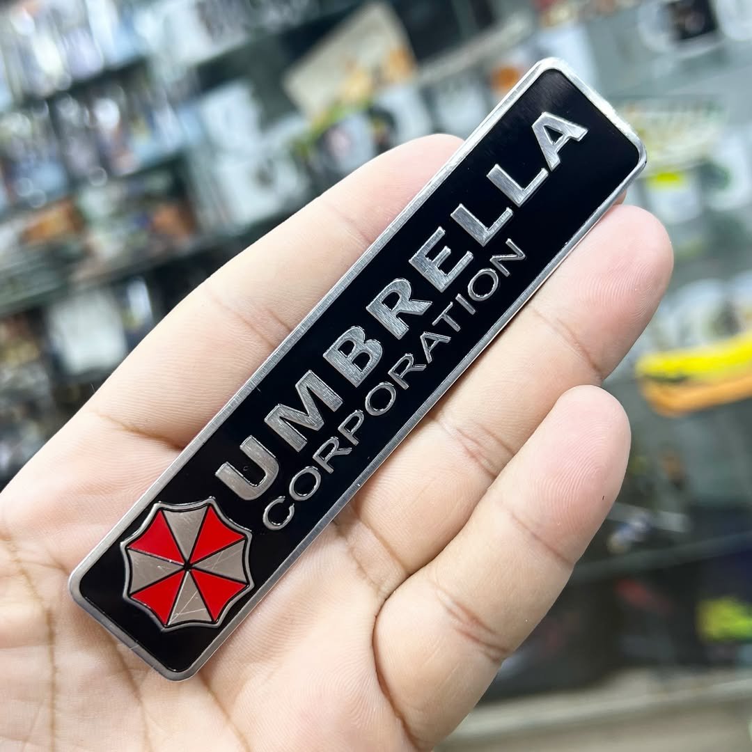 Resident Evil Umbrella Aluminum Stickers #208 - alternate view