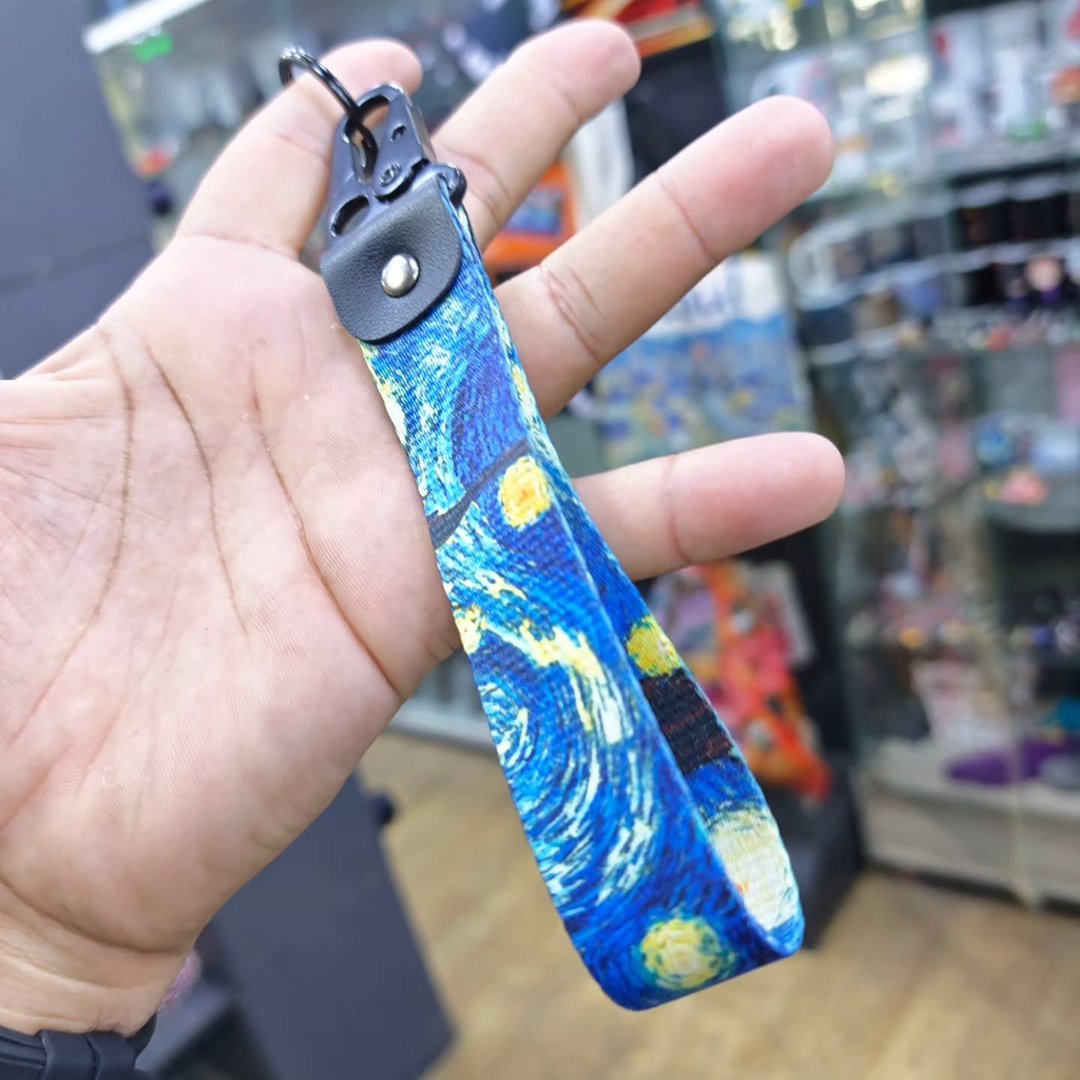 Van Gogh Starry Night Keychain - alternate view