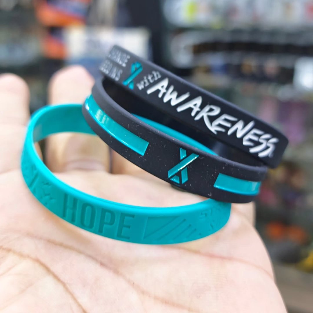 Pack of 3 Silicone Bracelets - alternate view