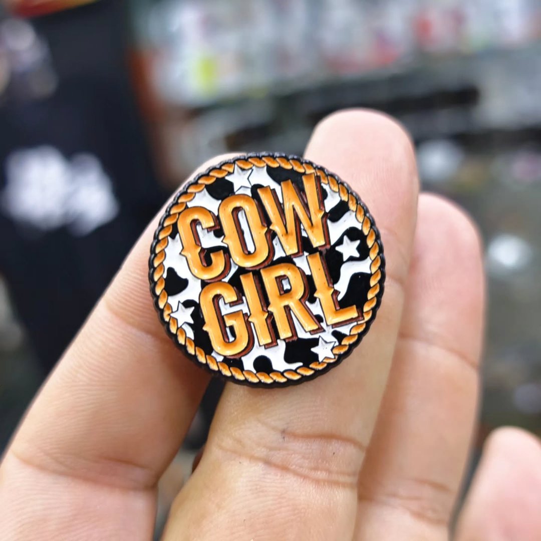 Cow Girl Pins - Metal Pins
