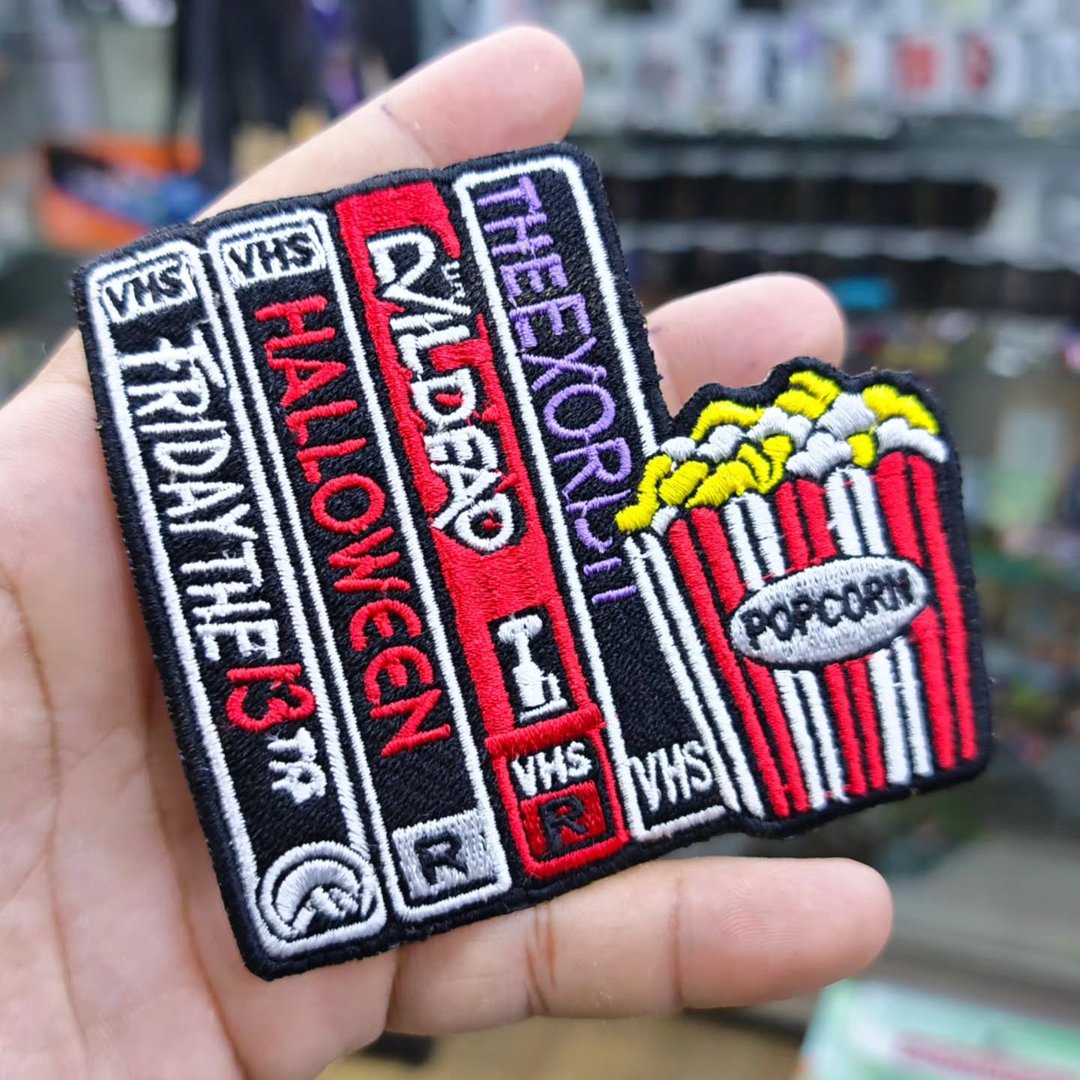 Patch Embroidery Popcorn Movie 105 x 90 MM - Embroidered Patch
