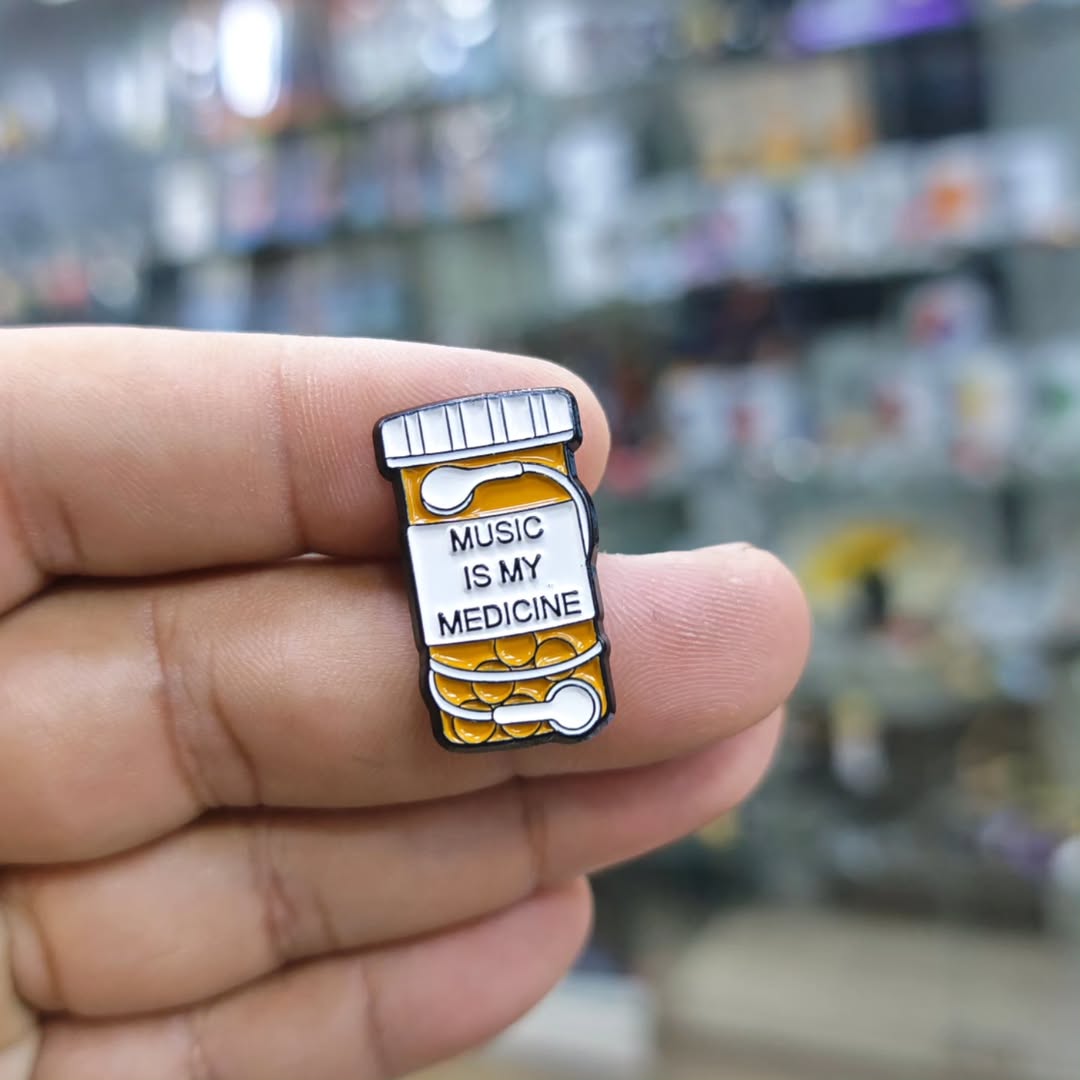 Music Is My Medicine Medical Pins - Metal Pins