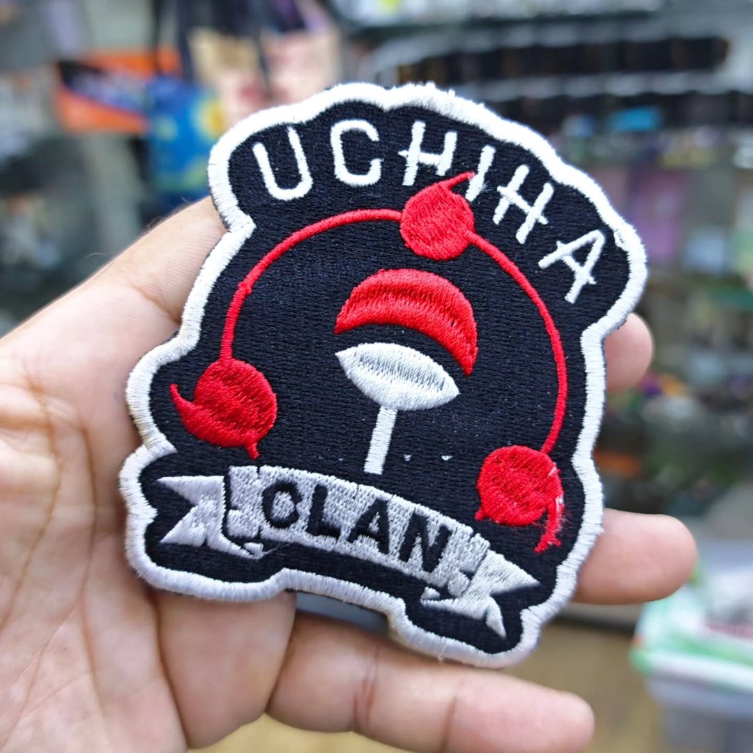 Embroidered Patch Uchiha Clan Naruto 90 x 100 MM - Embroidered Patch