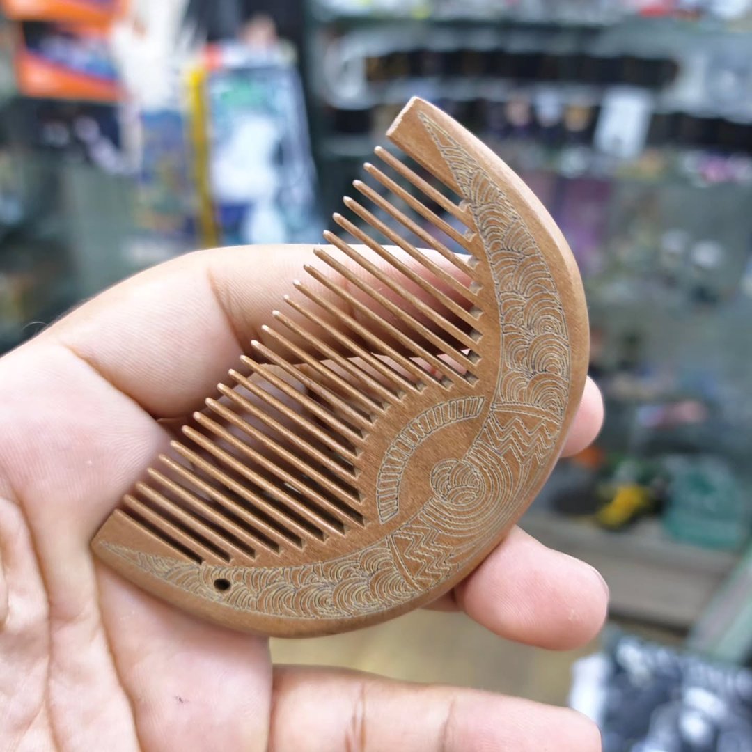 Chinese Wooden Hair Comb - Hair Sticks