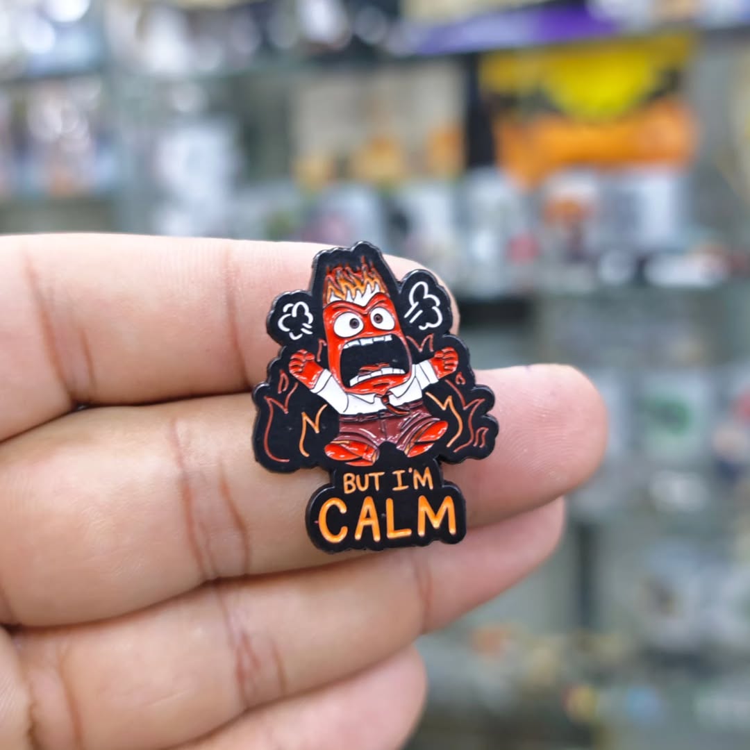 But Im Calm Gaming Pins - Metal Pins