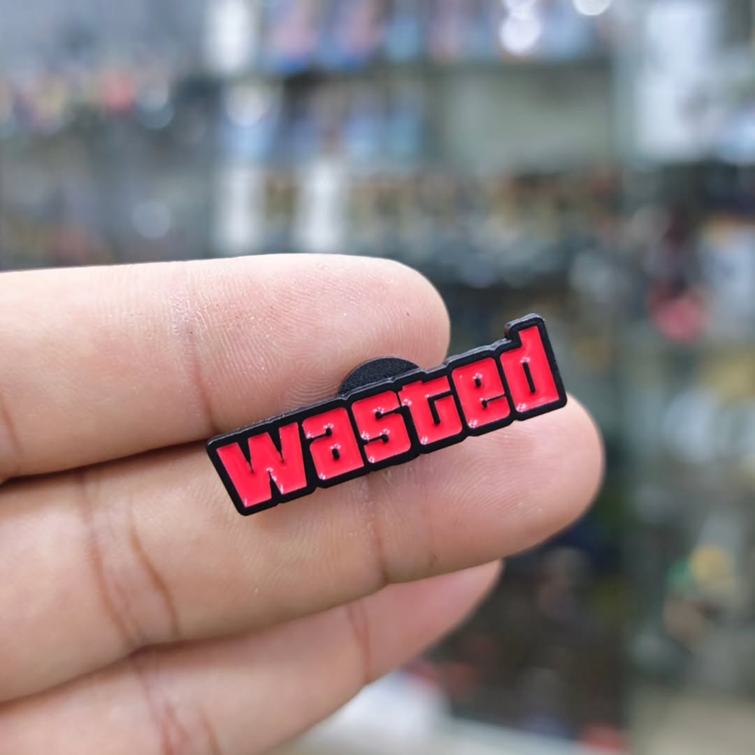 Wasted GTA Gaming Pins - Metal Pins