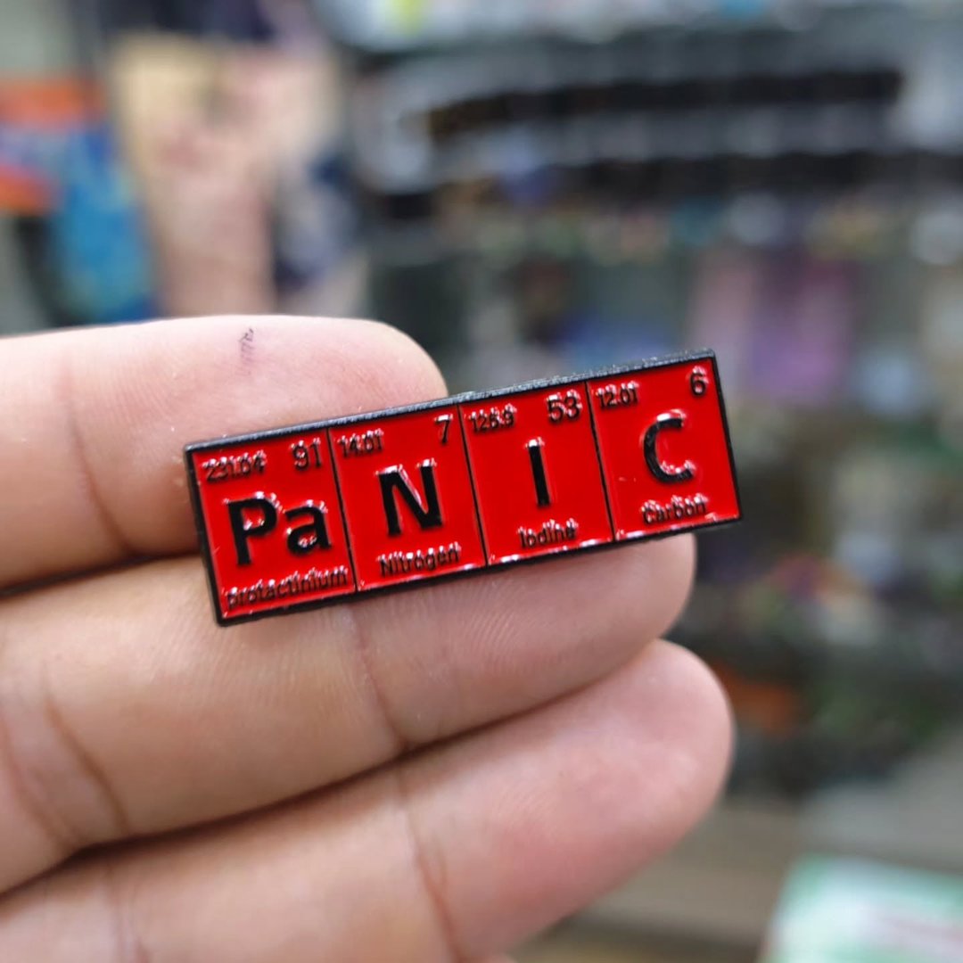 Chemistry Panic Pins - Metal Pins