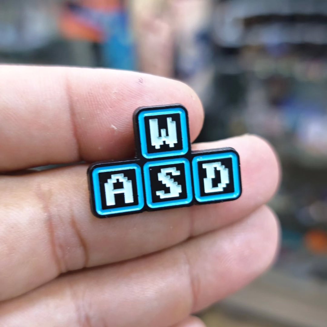 WASD Pins - Metal Pins