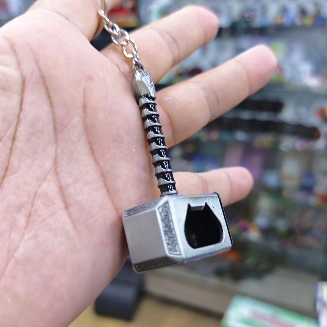 Thor's Hammer Bottle Opener Keychain - Keychain