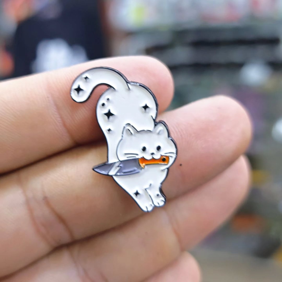 Cat Slayer Pins - Metal Pins