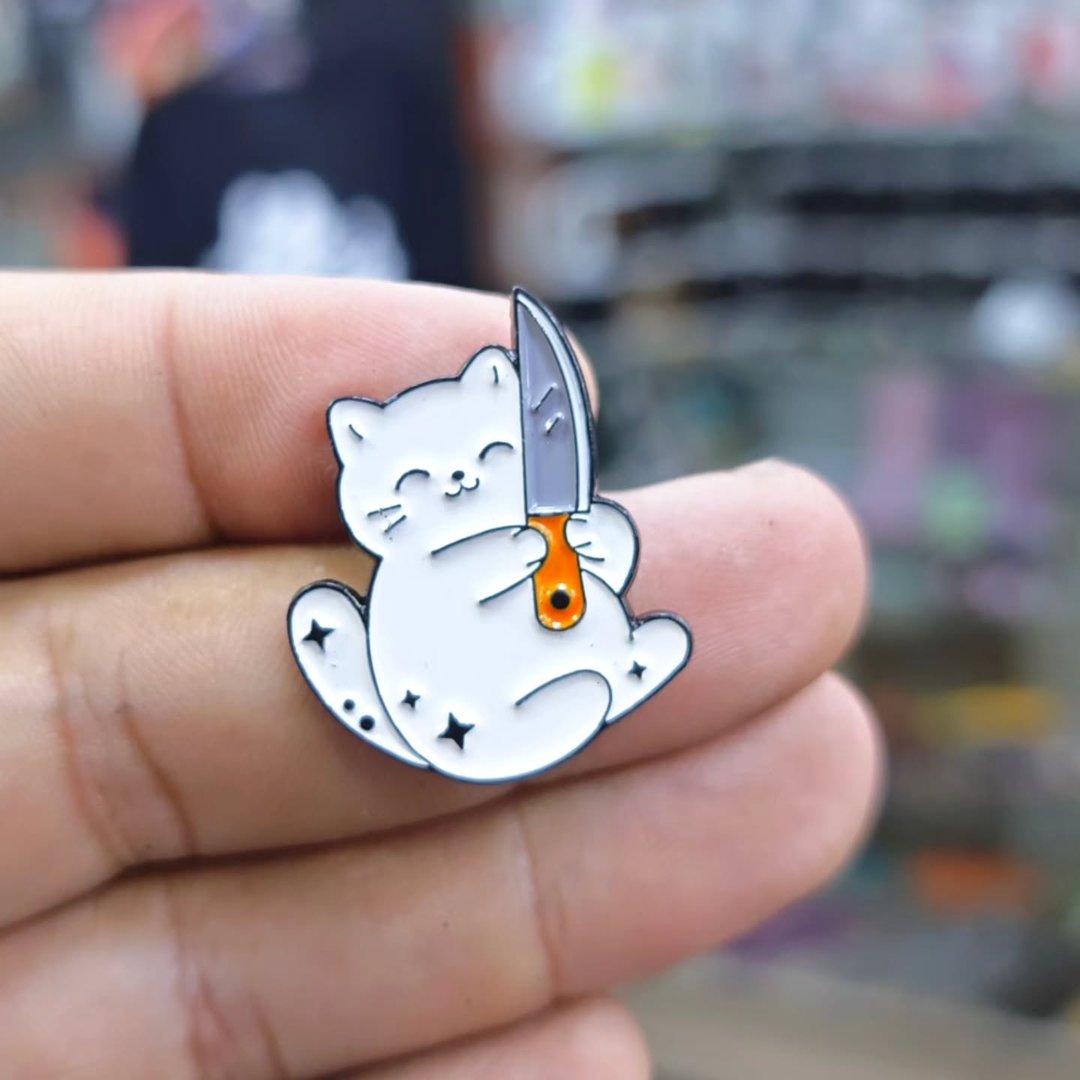 Cat Slayer Pins - Metal Pins