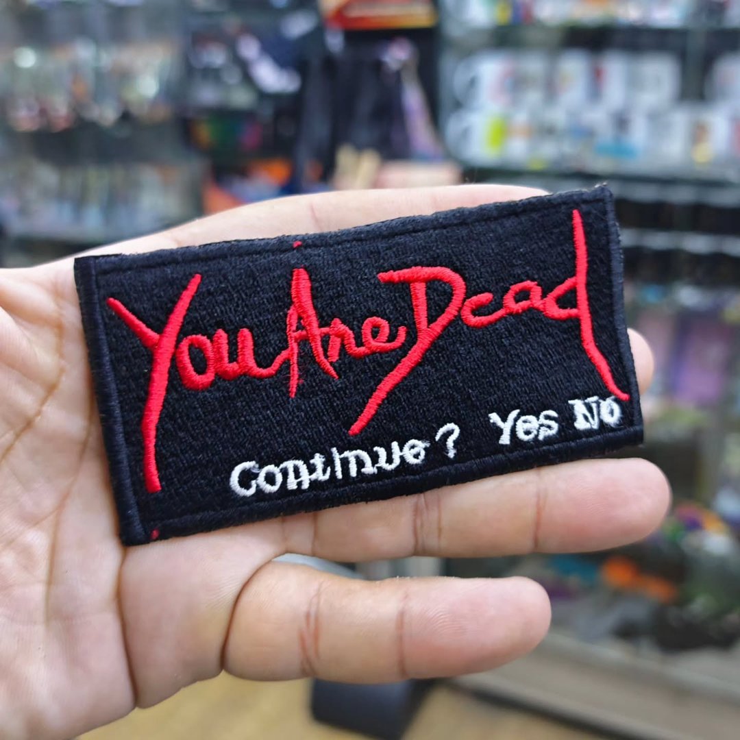 Embroidered Patch You Are Dead 55 x 110 MM - Embroidered Patch