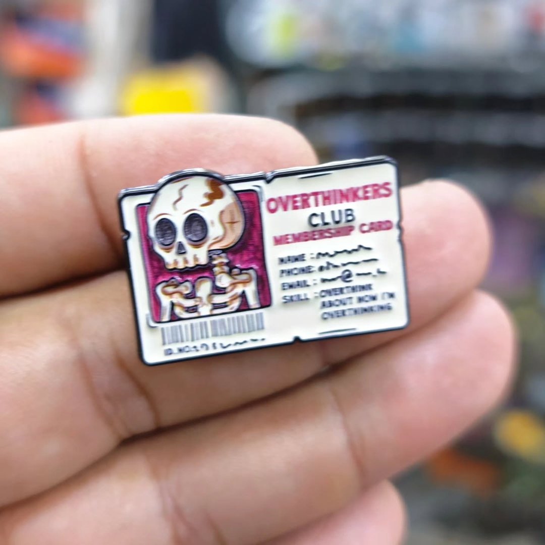 Overthinkers Club Pins - Metal Pins