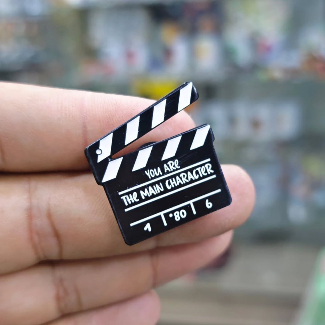 Camera You Are The Main Character Pins - Metal Pins