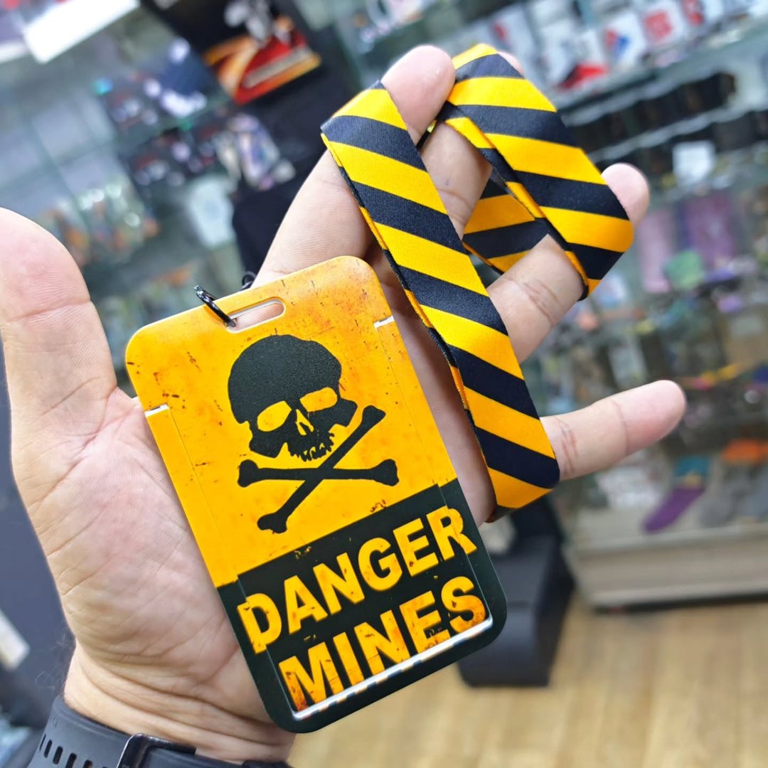 Danger Mines Badge Holder - Badge Holder