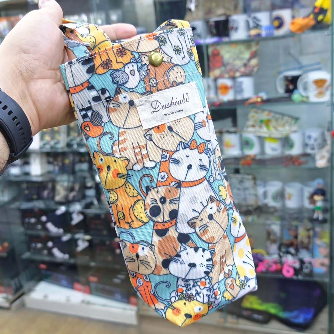 Cat Bottle Bag - Tote Bag