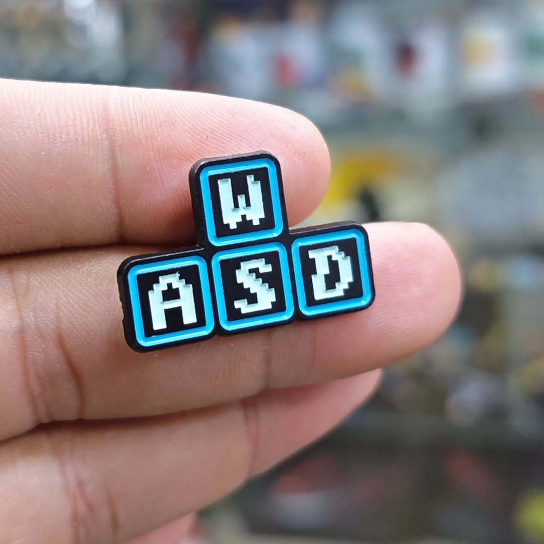 AWSD Keyboard Pins - Metal Pins