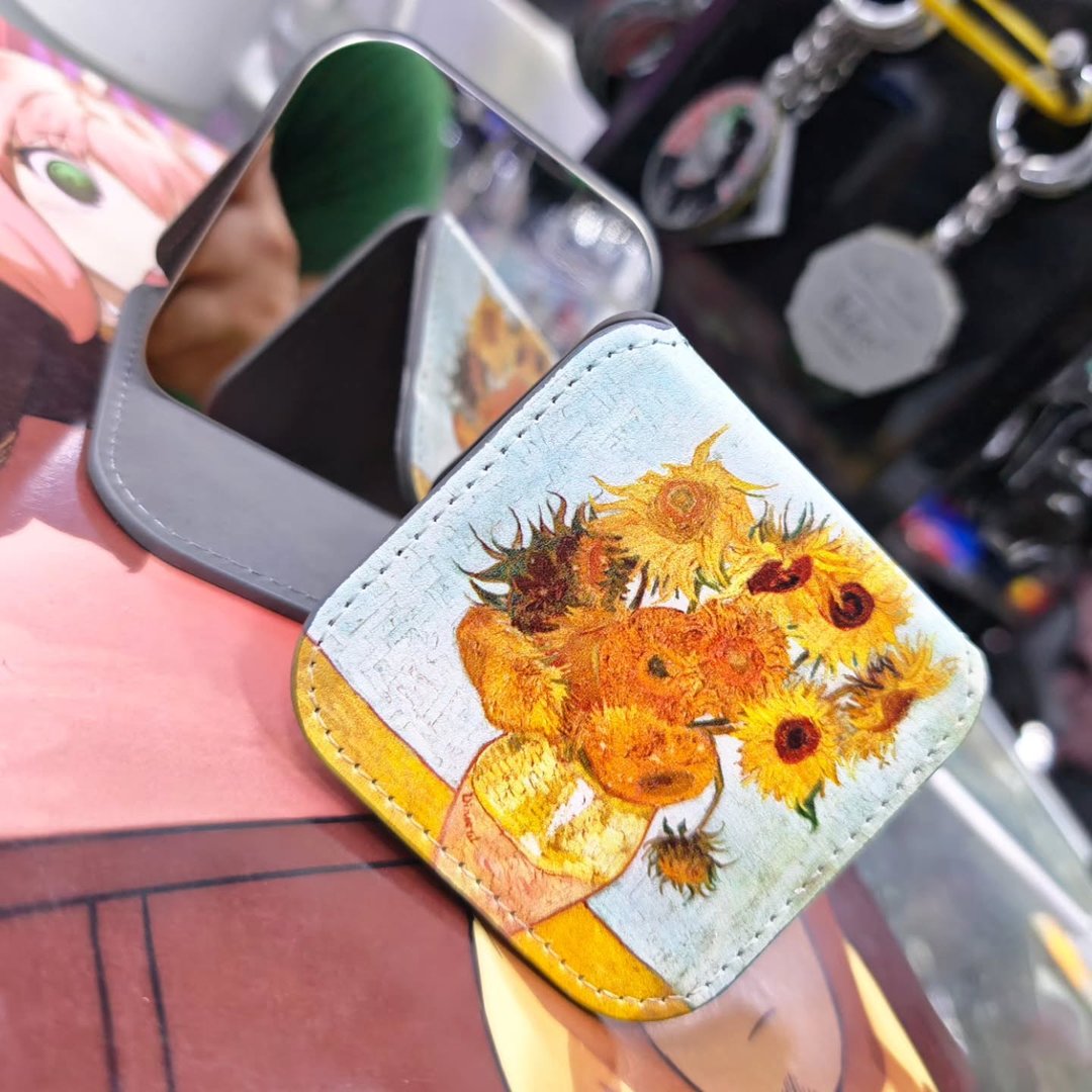 Van Gogh Sunflower Pocket Mirror - Mirror